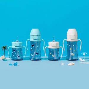 그로미미 NEW PPSU 빨대컵 고래 토끼 유아 물컵 (200ml / 300ml)