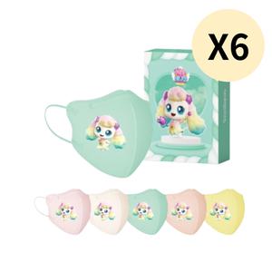 캐치티니핑4 KF-AD 유아 마스크 포실핑 소형S 20매 X6 BNS