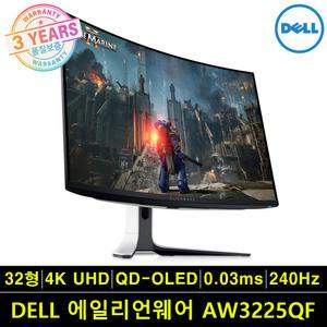 DELL 에일리언웨어 AW3225QF QD OLED 4K UHD 240Hz 0.03ms 32형 게이밍 델 모니터