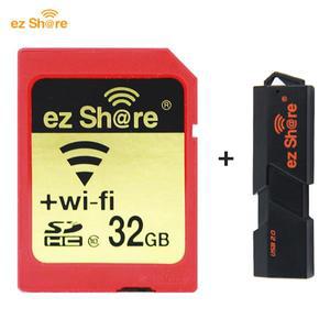 EZ 공유 메모리 SD 와이파이 카드 무선 클래스 10 64G 128G 캐논 니콘 소니 32GB 16GB