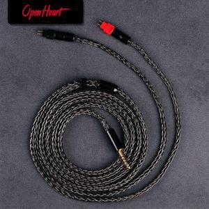 OPENHEART 16 코어 헤드폰 케이블 XLR 4.4mm 2.5mm 6.35mm Sennheiser HD580 HD600 hd545 HD660S HD6XX
