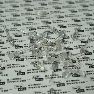 [파츠키츠]5파이화이트LED/고휘도/흰색/원통형/5mm