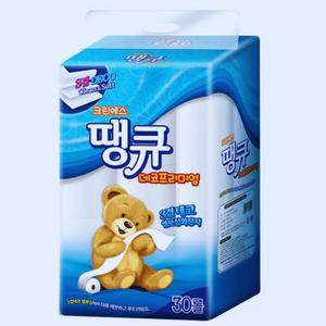 크린에스 땡큐 3겹 30롤 1팩 (무포름알데이드)