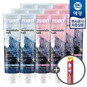 [애경] 2080 히말라야 마운틴 퓨어 솔트 치약 120g x12개 +칫솔1입 증정