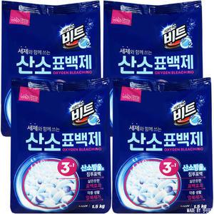 비트 O2 산소 표백제 리필 1.5kg 4개