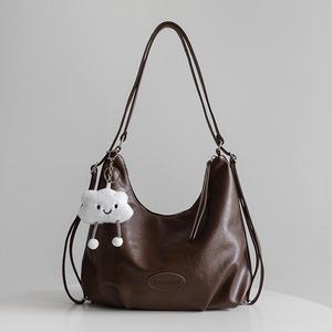 레더 셔링 숄더 쓰리웨이 보부상 가방 ba-60655c