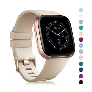 스트랩 20mm Fitbit Versa/Versa2/Lite용 스트랩 시계 교체 밴드 손목 벨트용 스포츠 실리콘 팔찌