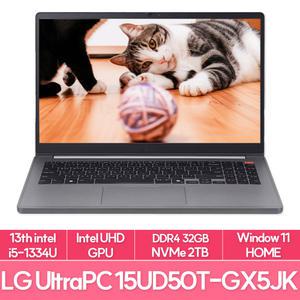 LG전자 울트라PC 15UD50T-GX5JK 13세대 인텔i5 램8G+24G추가 NVMe2TB교체 WIN11 가성비 노트북 추천 EU