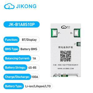 JIKONG JK B1A8S10P 스마트 BMS 4S 8S 리튬 이온 Lifepo4 LTO 배터리 100A 밸런스 전류 애플리케이션 시나리오 널리 가정용 BMS
