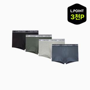 [롯데백화점]캘빈클라인 [SALE] 남성 웨이스트밴드 코튼스트레치 4PK세트 NP2427O-FIU (+L.POINT 3천점)