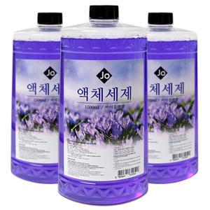 조 액체세제 1.5L - 3개 세탁세제 바이올렛향 일반드럼/겸용