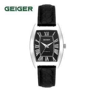 가이거(GEIGER) 남성 가죽 시계 GE1242WBBK M