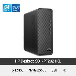 HP S01-PF2021KL (i5-12400 / 8GB / 256GB / FD ) 사무용 업무용 가정용 자녀 학습용 슬림 컴퓨터