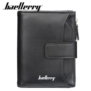 Baellerry 클래식 남성용 단지갑, 하이 퀄리티 지퍼 동전 주머니, 남성 지갑, 카드홀더 빈티지 지갑