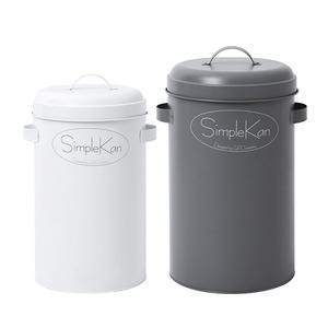 심플캔휴지통 10L/20L (그레이/화이트)