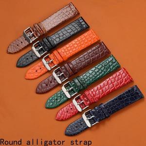 악어 가죽 악어 스트랩, 론진 마스터 오메가, 나비 걸쇠 시계 밴드, 남녀공용, 12mm, 14mm, 16mm, 18mm, 20
