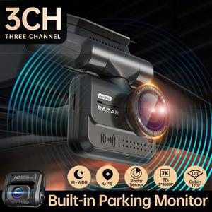 타이스폰 A7WB 3채널 360 °   24시간 주차 모드를 갖춘 대시 캠, GPS/WiFi 차량용 DVR용 4K/2K 전면+1080P