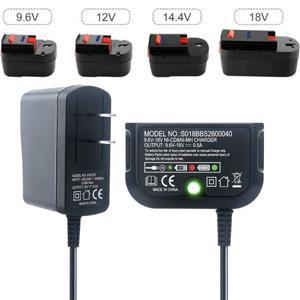 블랙 & 데커 9.6V-18V 교체용 Ni-CD 배터리 충전기 A12 HPB18 전동 공구
