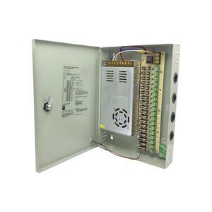 18CH 5V 40A 12V CCTV 전원 공급 장치 박스  자동 리셋/스위치 포트 카메라