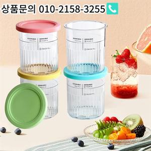 Ninja Creami NC500 아이스크림 보관 용기 식품 냉동고 희귀 4PCS 파인트 및 뚜껑