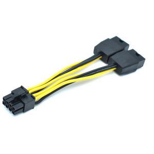 NVIDIA TESLA K80 M40 M60 P40 V100 A6000용 16AWG 듀얼 8-8 그래픽 카드 전원 케이블