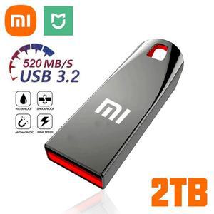 샤오미 금속 펜드라이브 USB 3.2 플래시 휴대용 방수 메모리 디스크 2TB