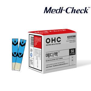 메디첵 혈당시험지 개인용 혈당검사지 50매 1박스 Medi-Check