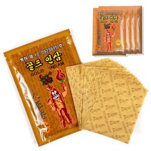 국산 골드 인삼 파스 (5봉지)100장 붙이는 찜질파스 건강패치