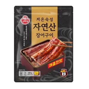 오뚜기 저온숙성자연산 장어구이 (매콤한맛) (3입) 420g 밀키트 간편식 몸보신 복날 술안주