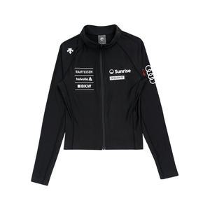 데상트 SWISS SKI 인스파이어드 풀집업 래쉬가드 SP223EKT58BLK