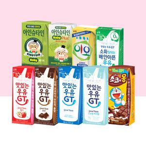 남양 인기 우유 요구르트 혼합 48팩 모음 / 맛있는우유GT 저지방우유 초코에몽 아인슈타인 락토프리 이오