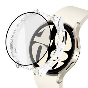 루아러블 갤럭시워치6 강화유리 큐빅 일체형 하드 커버 풀커버 케이스 40mm