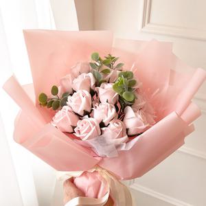 핑크 장미 비누 꽃다발 핑크로즈 장미꽃다발 생일 졸업 기념일