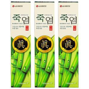 엘지생활건강 죽염치약 오리지날 진 160g 3개