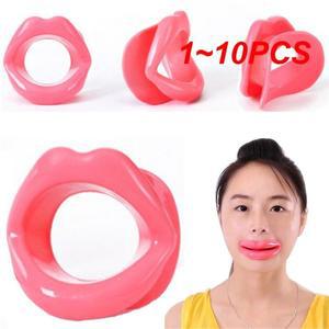 1~10PCS 실리콘 고무 얼굴 슬림 운동 입 조각 근육 안티 링클 립 트레이너 마사지 마우스 피스
