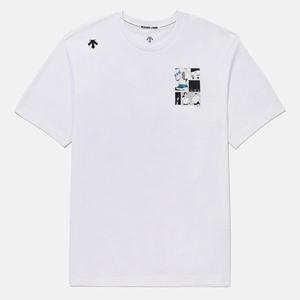 [데상트] [DESCENTE X 김정윤 작가] 스몰 그래픽 반팔 티셔츠 SQ223ETS61-WHT0