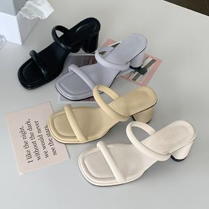 [자체제작]아이브 샌들 힐(6cm)