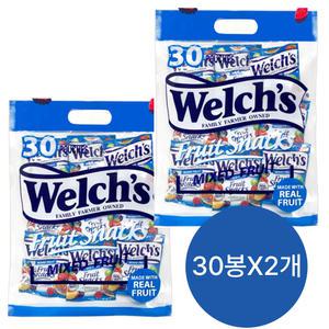 웰치스 믹스 후르트스넥 680g x2개 총60봉지입 (개별포장) 학교/유치원/어린이/비타민/과일/젤리