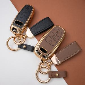 아우디 전차종 스마트키 TT A3 A4 A5 A6 A7 A8 Q3 Q5 Q7 키홀더 가죽 차키 케이스+가죽스트랩