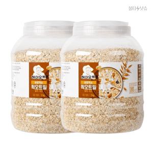 헤이오트 퀵 오트밀 간단식사 압축 귀리 2kg 2통