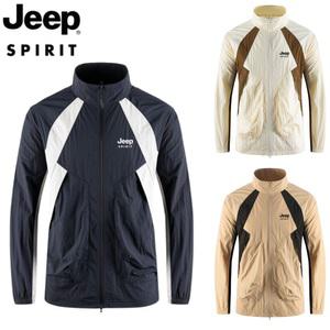 JEEP 지프 봄 여름 남성용 자외선 차단 바람막이 맨투맨 등산복 아웃도어 일상