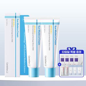 [단,12시간한정] (선크림겸용) 선 마데카크림 50ml 2개 + 타임딜 특별증정(마스크팩 4