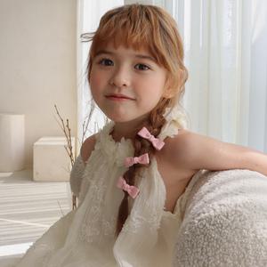 리본퐁당 3P 집게핀세트 유아헤어핀