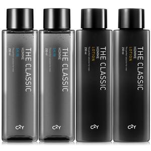 C2Y 남성화장품 250ml 4개 남자 스킨 로션 세트 대용량 선물
