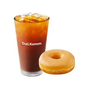 [달콤커피] 아메리카노+글레이즈드 도넛 세트
