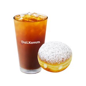 [달콤커피] 아메리카노+바바리안 슈가 도넛 세트