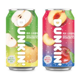 던킨 제로 스파클링 탄산음료 350ml 24개 (자두/배)