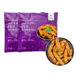 [내일도착]미식연구소 통등심 젓가락 돈까스 500g X 2개