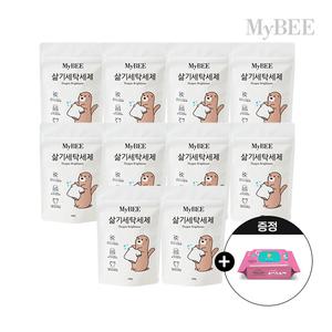 초핫딜 마이비 삶기세탁세제 리필(400g) 10팩+데일리케어 캡형 물티슈 100매