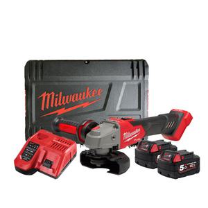 밀워키 M18 FSAGV125XB-502X/0X 앵글그라인더 5A 2개 세트